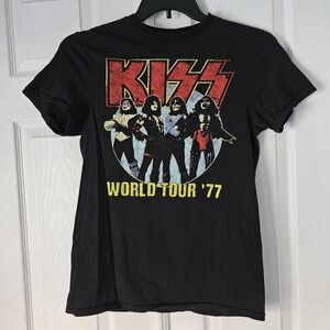 Kiss rock retro 70s 100% cotton tshirtSize small